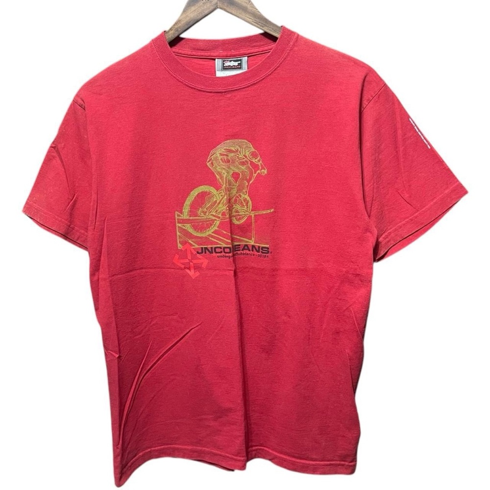 vintage 2000s Y2K JNCO jeans BMX graphic short sleeve casual streetwear T-shirt
